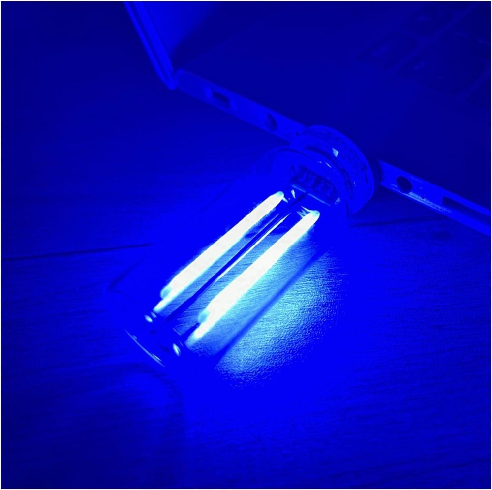 Retro Car Lamps, Touch Control USB  Car Interior Atmosphere Lights,USB Automotive Interface Charging Night Lamps, Mini USB Lamp Camping Lights for Car, Bedroom, Hallway (Blue)
